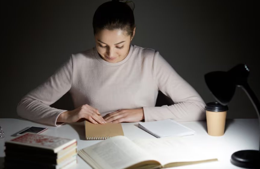 Writer preparing a book manuscript